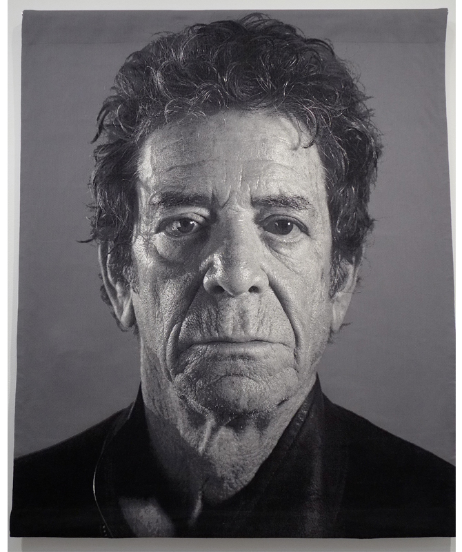 We love: Chuck Close using tapestry! | The Womens Room